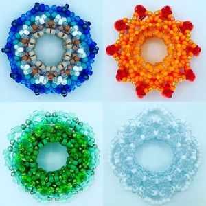 🌱🌊💨🔥 Elements Kandi Cuff